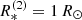 $ R_{\ast}^{(2)} = 1\,R_{\odot} $