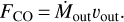 ${F_{{\rm{CO}}}} = {\dot M_{{\rm{out}}}}{\upsilon _{{\rm{out}}}}.$