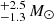 $ ^{+2.5}_{-1.3}\,M_{\odot} $