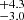 $ ^{+4.3}_{-3.0} $