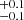 $ ^{+0.1}_{-0.1} $