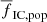 $ \overline{f}_{\mathrm{IC,pop}} $