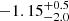 $ -1.15^{+0.5}_{-2.0} $