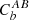 $ C_b^{AB} $
