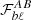 $ \mathcal{F}_{b\ell}^{AB} $