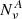 $ N_{\nu}^A $