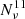 $ N_{\nu}^{11} $
