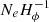 $ N_eH_\phi^{-1} $