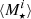 $ \langle M^i_{\star}\rangle $
