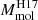 $ M_{\mathrm{mol}}^{\mathrm{H17}} $