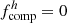 $ f_{\mathrm{comp}}^{h}= 0 $