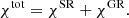 $$ \begin{aligned} \chi ^\mathrm{tot} = \chi ^{\mathrm{SR} } + \chi ^{\mathrm{GR} }. \end{aligned} $$