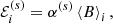 $$ \begin{aligned} \mathcal{E} _{i}^{(s)} = \alpha ^{(s)}\left\langle B\right\rangle _{i}, \end{aligned} $$