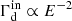 $ \Gamma_{\mathrm{d}}^{\mathrm{in}} \propto E^{-2} $