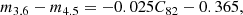 $$ \begin{aligned} m_{3.6}-m_{4.5} = -0.025C_{82} - 0.365, \end{aligned} $$