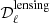 $ {\mathcal{D} }_{\ell }^{\mathrm{lensing}} $