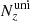 $ N^{\rm uni}_z $