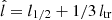 $ \hat{l}=l_{1/2}+1/3 \, l_{\mathrm{tr}} $
