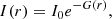 $$ \begin{aligned} I(r) = I_0 e^{-G(r)}, \end{aligned} $$