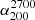 $ \alpha_{200}^{2700} $