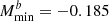 $ M_{\rm min}^b=-0.185 $