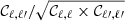 $ \mathcal{C}_{\ell,\ell{\prime}}/\sqrt{\mathcal{C}_{\ell,\ell} \times \mathcal{C}_{\ell{\prime},\ell{\prime}}} $