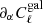 $ \partial_\alpha C_{\ell}^{\mathrm{gal}} $