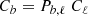 $$ \begin{aligned}&C_b = P_{b,\ell } \; C_\ell \end{aligned} $$