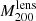 $ M^{\mathrm{lens}}_{200} $
