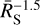 $\bar R_{\rm{S}}^{- 1.5}$