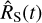 ${\hat R_S}\left(t \right)$