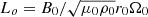 $ L_o = B_0 / \sqrt{\mu_0 \rho_0} r_0 \Omega_0 $