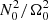 $ N_0^2 / \Omega_0^2 $