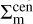${\rm{\Sigma}}_{\rm{m}}^{{\rm{cen}}}$