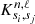 $ K^{n,\ell}_{s_{i},s_{j}} $