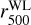 $r_{500}^{{\rm{WL}}}$