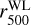 $r_{500}^{{\rm{WL}}}$