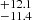 $ ^{+12.1}_{-11.4} $