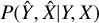$P(\widehat Y,\widehat X|Y,X)$