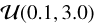 ${\cal U}(0.1,3.0)$