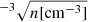 $ ^{-3}\sqrt{n [\rm{cm}^{-3}]} $