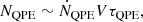 $$ \begin{aligned} N_{\text{QPE}} \sim \dot{N}_{\text{QPE}}V\tau _{\text{QPE}}, \end{aligned} $$