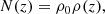 $$ \begin{aligned} N(z)=\rho _0\rho (z), \end{aligned} $$