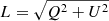 $ L=\sqrt{Q^{2}+U^{2}} $