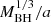 $ M_{\mathrm{BH}}^{1/3}/a $