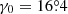 $ \gamma_0=16{{\overset{\circ}{.}}}4 $