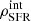 $ \rho^{\mathrm{int}}_{\mathrm{SFR}} $