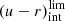 $ (u-r)_{\mathrm{int}}^{\mathrm{lim}} $