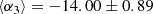 $$ \begin{aligned}\langle \alpha _3 \rangle =-14.00\pm 0.89\end{aligned} $$