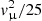 $ {v}^2_{\upmu}/25 $